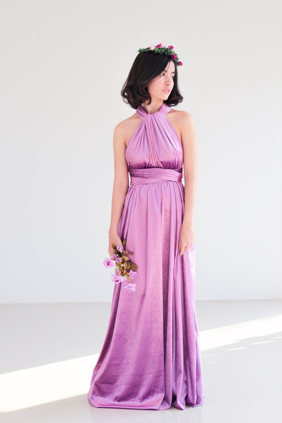 lavender velvet dress