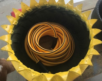 Large Sunflower Hose Storage Pot Large - 100'-150' Hose