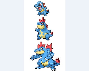 Totodile Evolution Etsy Totodile Evolution Etsy