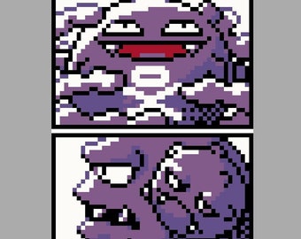 Koffing & Weezing Easy Pokemon Cross Stitch Pattern + Icon