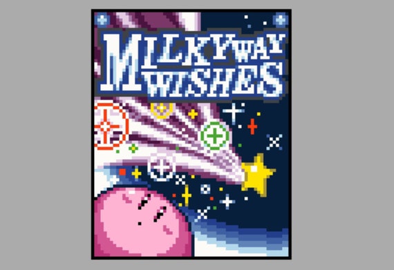 Milky Way Wishes Kirby Super Star Level Select Cross Stitch - Etsy