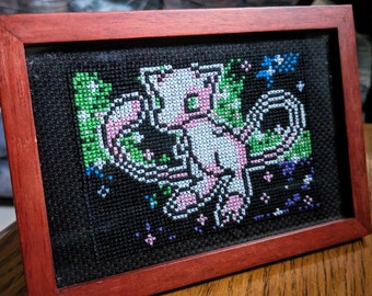 3 Pack! Mew Pokemon TCG Cross Stitch Patterns