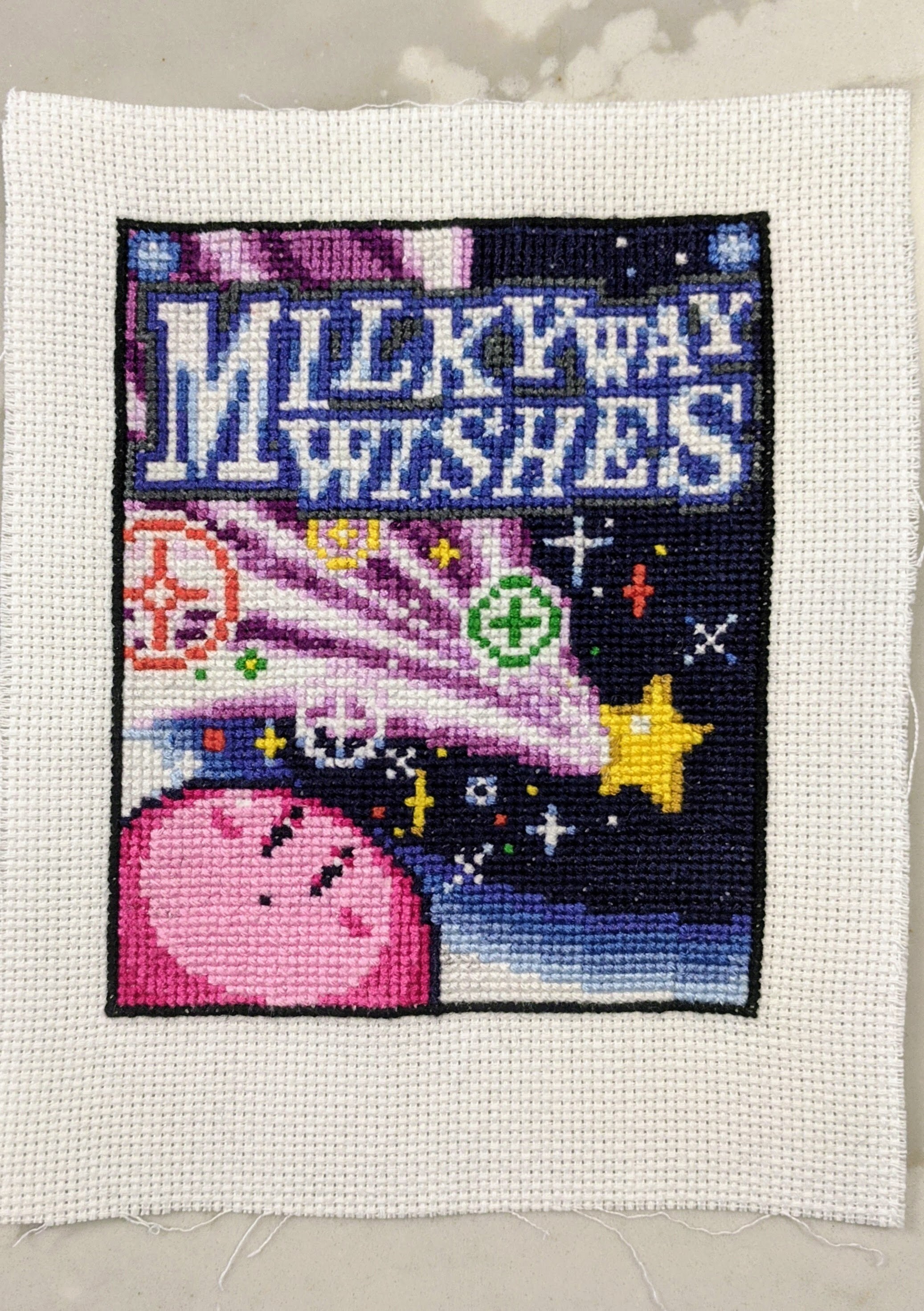 レア★超新星★SIX<初回盤>&WINNER<FC-ファンクラブMilky W Milky Way Wishes - Kirby Super Star Level Select Cross Stitch