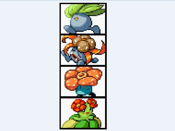 Pokémon: Oddish,Gloom,Vileplume e Bellossom