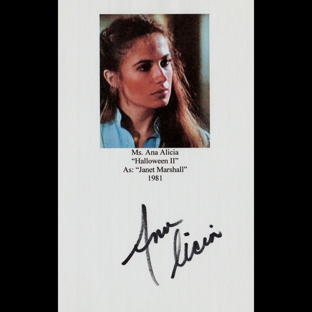 Ana Alicia Autographed Signed 5x7 Photo Card From Etsy