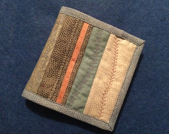 Silver grey needlecase/ silver grey needle book