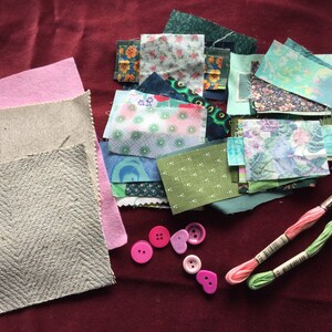 Springtime slow stitch kit.