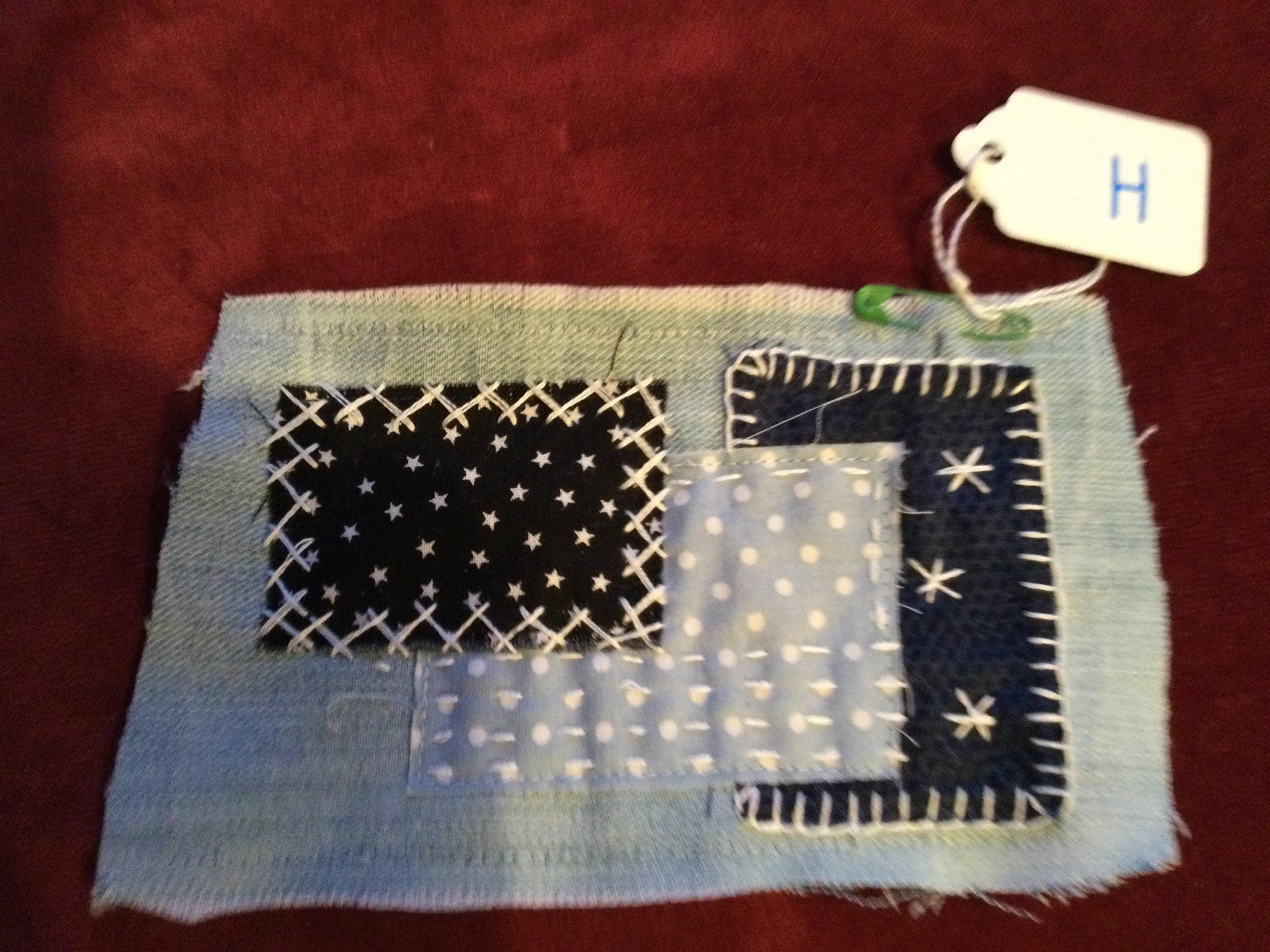 Boro Denim Hand Stitched Patches/ Sashiko Jeans Patches Etsy