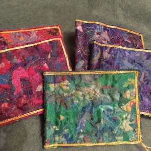 Unique needle case/ fabric soup needle book
