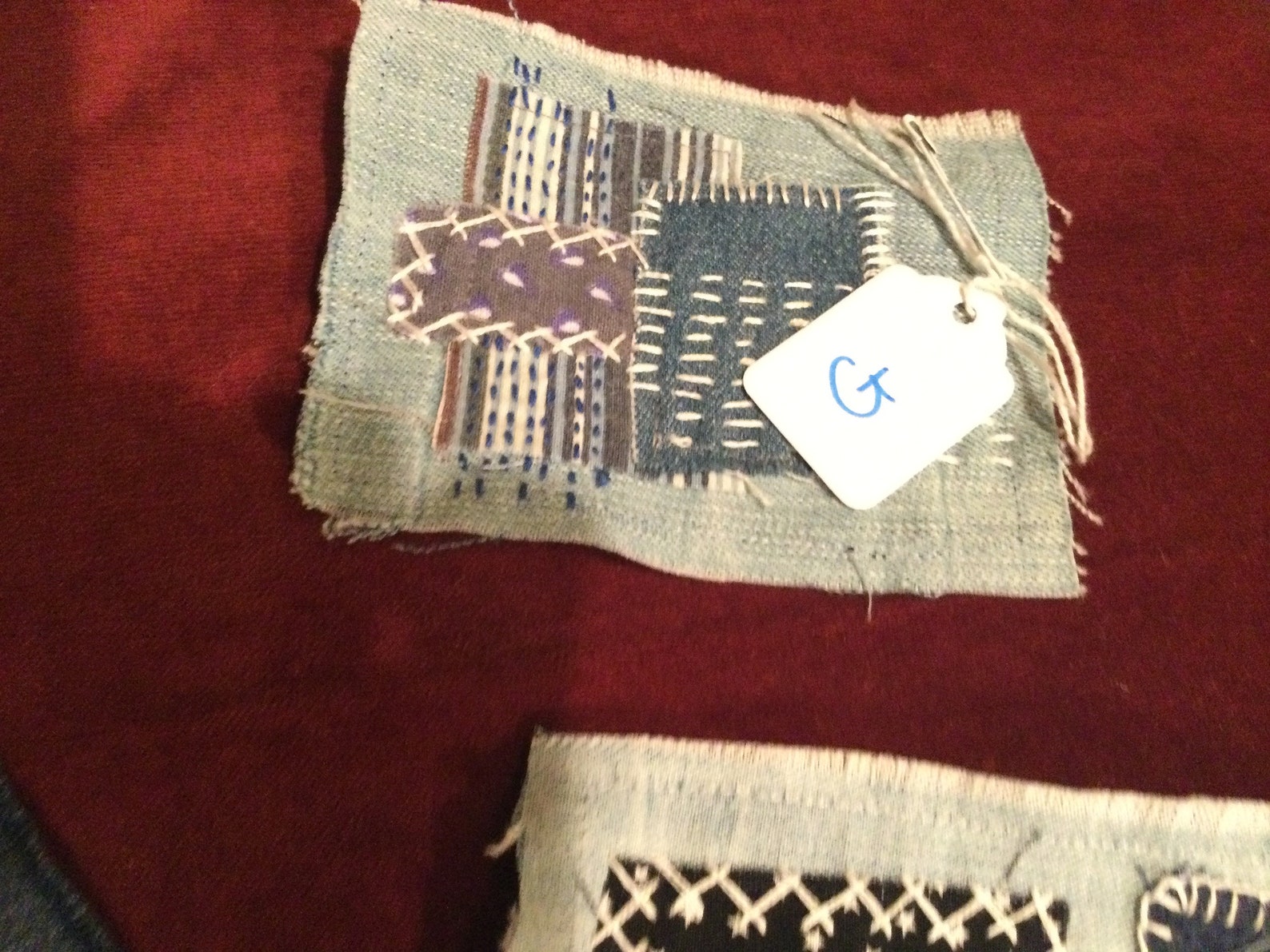 Boro Denim Hand Stitched Patches/ Sashiko Jeans Patches Etsy