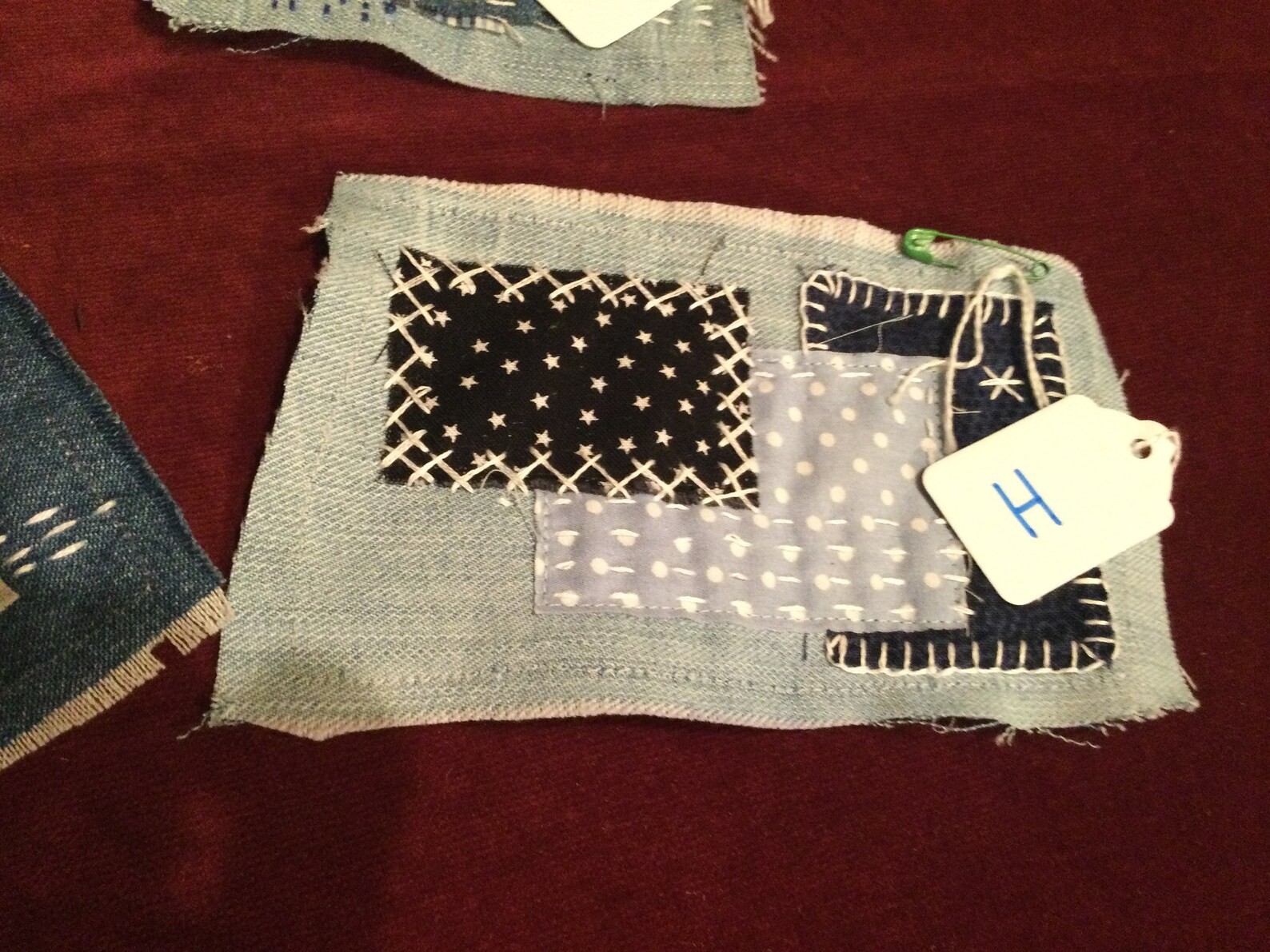 Boro Denim Hand Stitched Patches/ Sashiko Jeans Patches Etsy