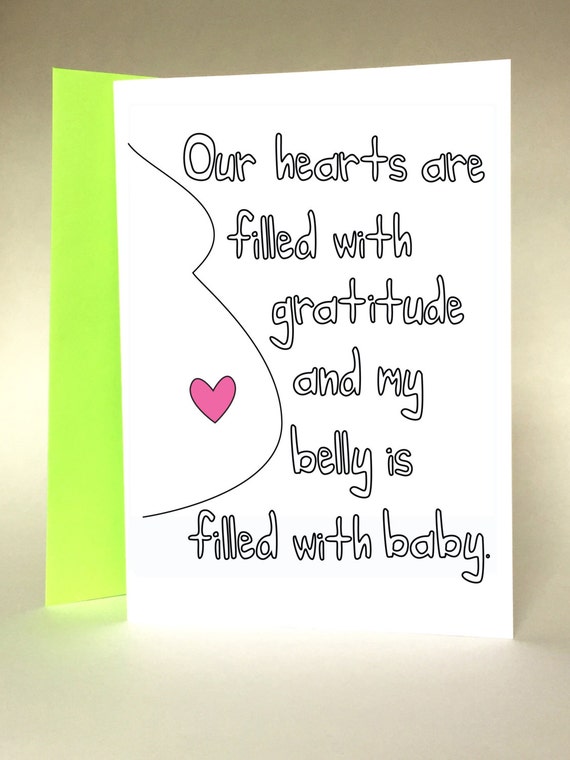 Funny Baby Shower Thank You Card
