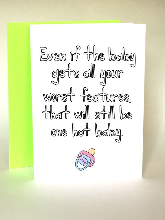 Funny Baby Shower Card New Image 0