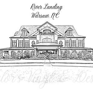 Custom Wedding Venue Sketch, Digital Wedding Illustration, Venue Portrait for Invitations, Personalized Wedding Gift, Not Hand-Drawn Art