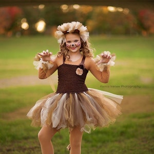 Lion costume lion tutu girls dress up girls halloween costume girls costume dresses for girls lion dress halloween costume image 1