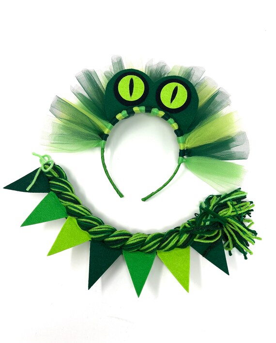 Green Clip On Dragon Tail Costume Accessory Green Clip On Dragon Tail Costume Accessory