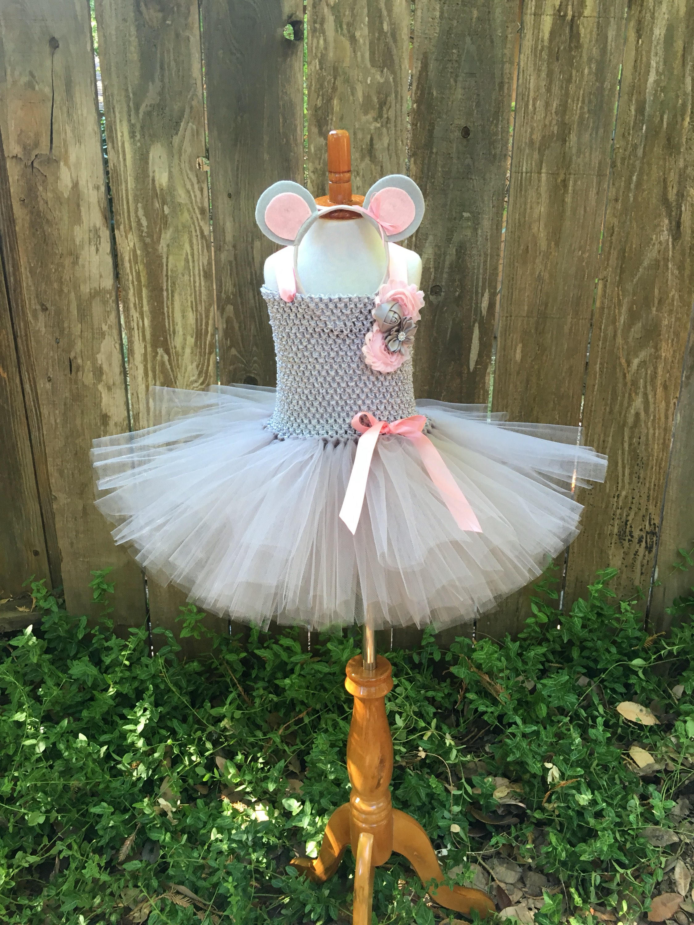 Disfraz de ratoncita para niña con tutu clearance