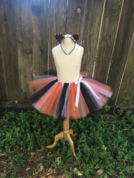 Tutu de tigre y diadema tutu de tigre disfraz de halloween disfraz de leon disfraz de halloween para ninas disfraz de tigre para ninas Etsy Espana