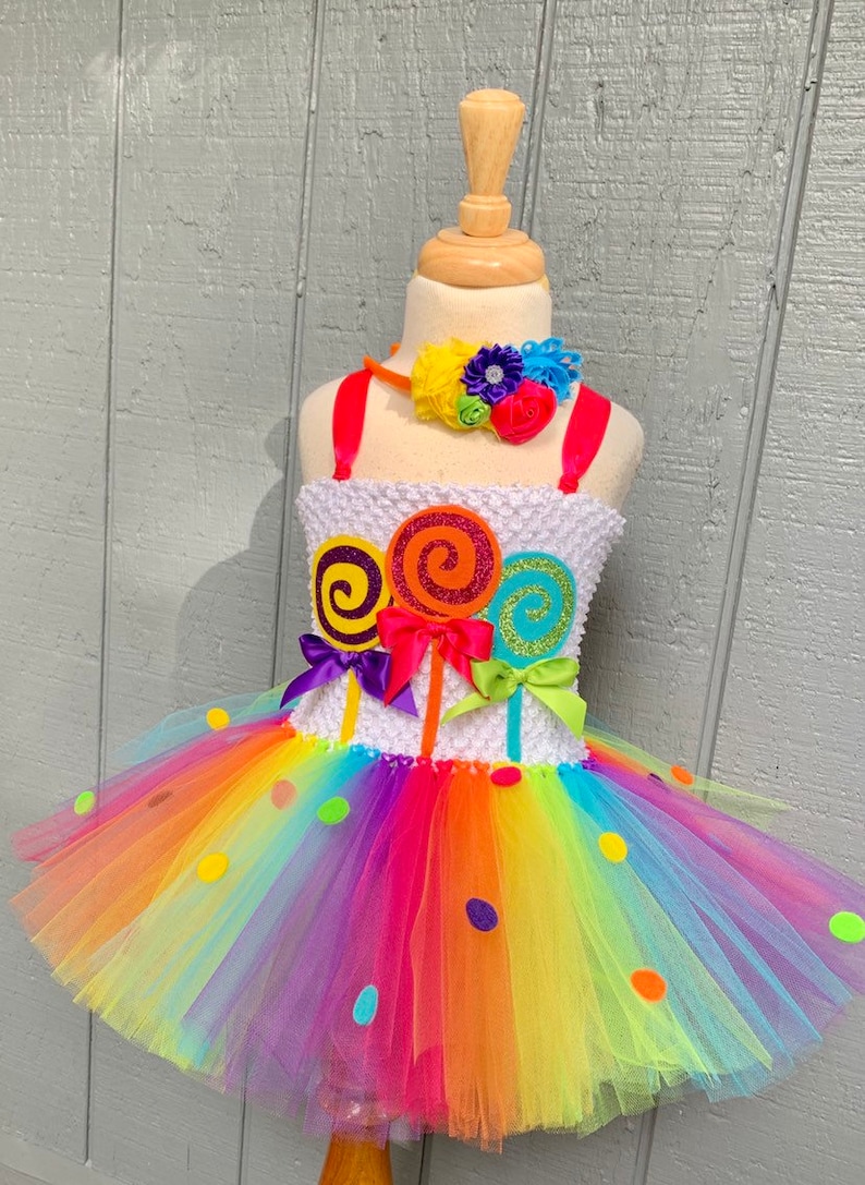 Candy costume rainbow tutu lollipop halloween costume Etsy