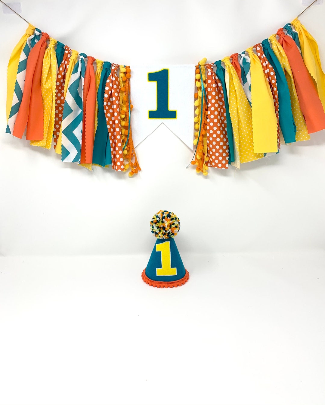 Boy or Girl High Chair Banner - One Banner -boys 1st Birthday Party Hat ...