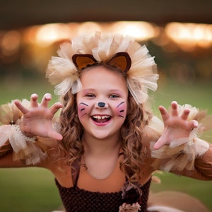 Lion costume lion tutu girls dress up girls halloween costume girls costume dresses for girls lion dress halloween costume image 4