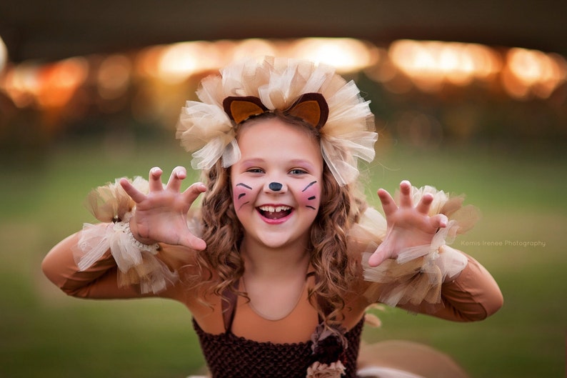 Lion costume lion tutu girls dress up girls halloween costume girls costume dresses for girls lion dress halloween costume image 4