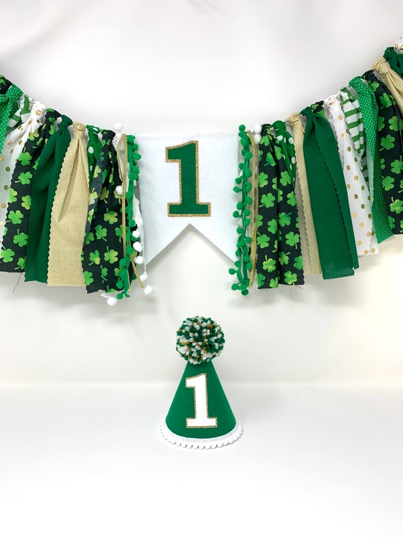Kit di Decorazioni per Il Primo Compleanno a Tema Carnevale di Circo, Include Striscione con Nappe, Cappello a Cono di Compleanno e Decorazioni per Torta