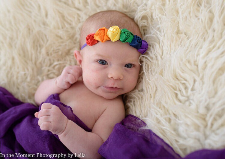 Rainbow Baby Headband Rainbow Baby Hair Band Rainbow Etsy