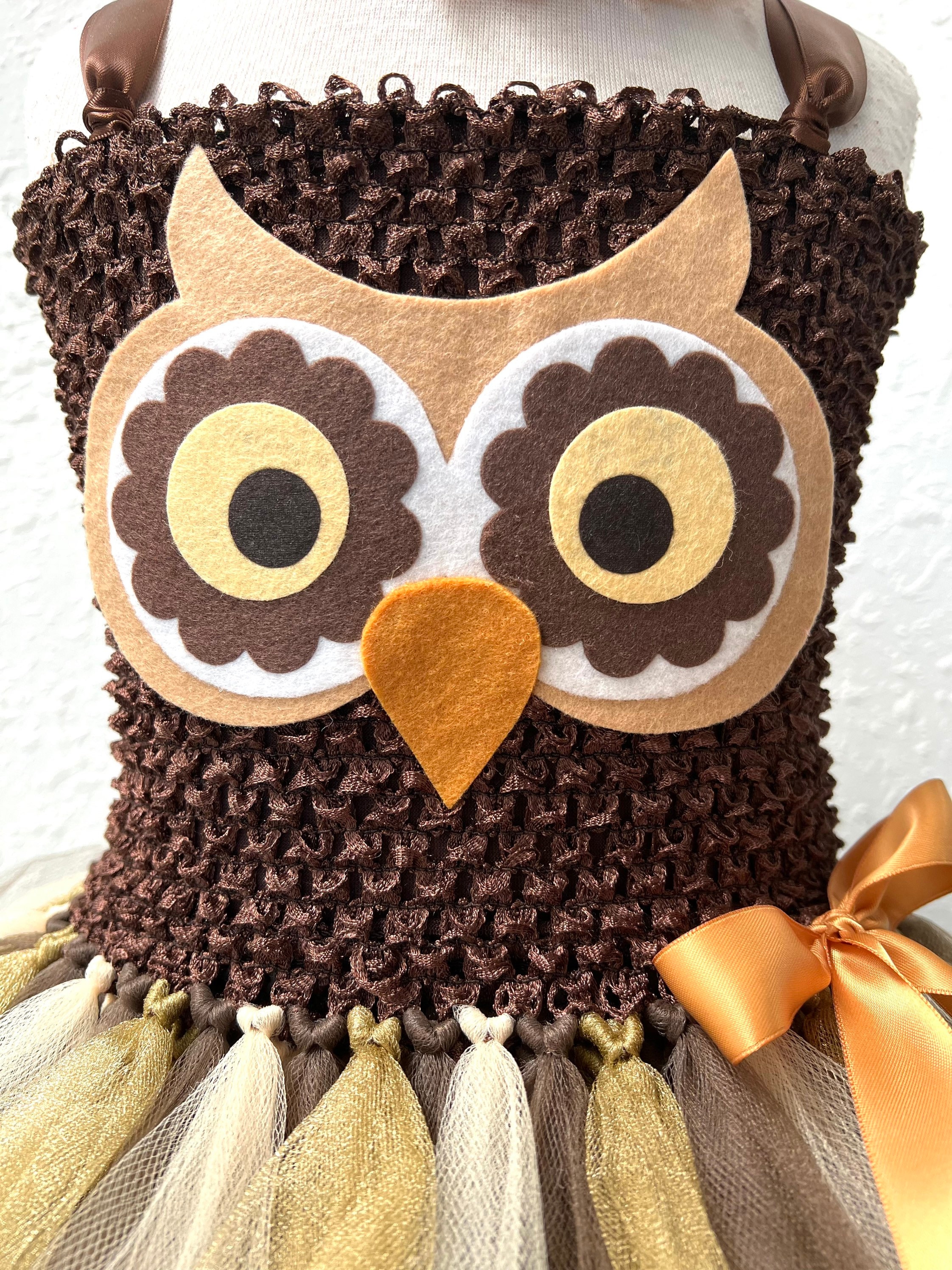 Brown Owl Costume Owl Dress Halloween Costume Owl Etsy