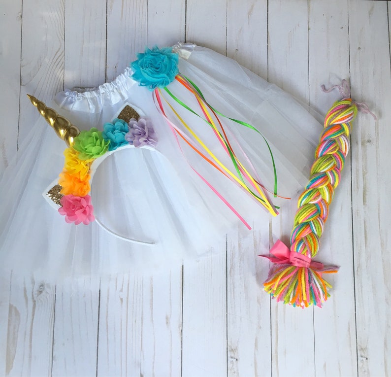 Rainbow unicorn costume unicorn tutu halloween costume Etsy