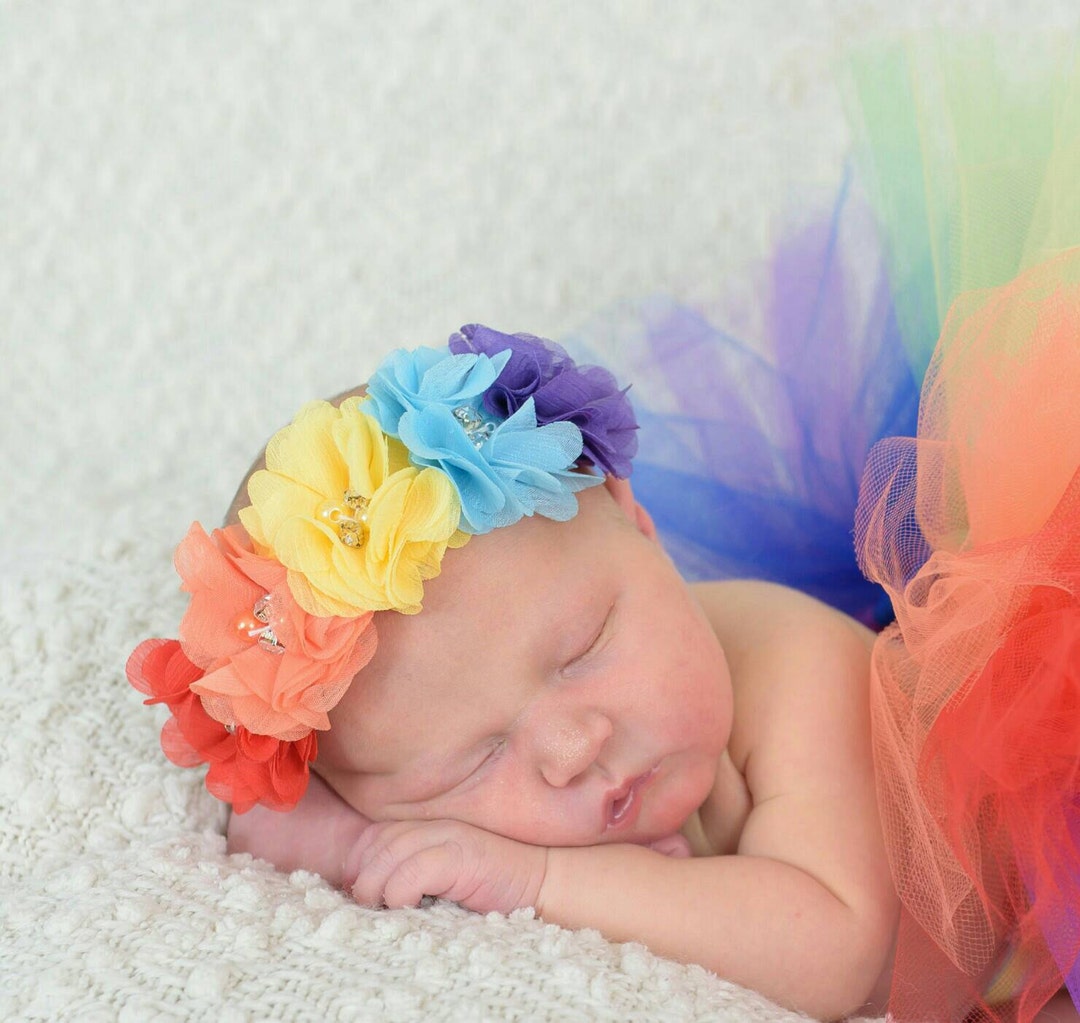 Rainbow Baby Headband Rainbow Baby Hair Band Infant Etsy
