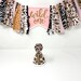 Girls animal print high chair banner - pink jungle banner - wild one - cheetah tiger zebra giraffe first birthday - girls first birthday hat 