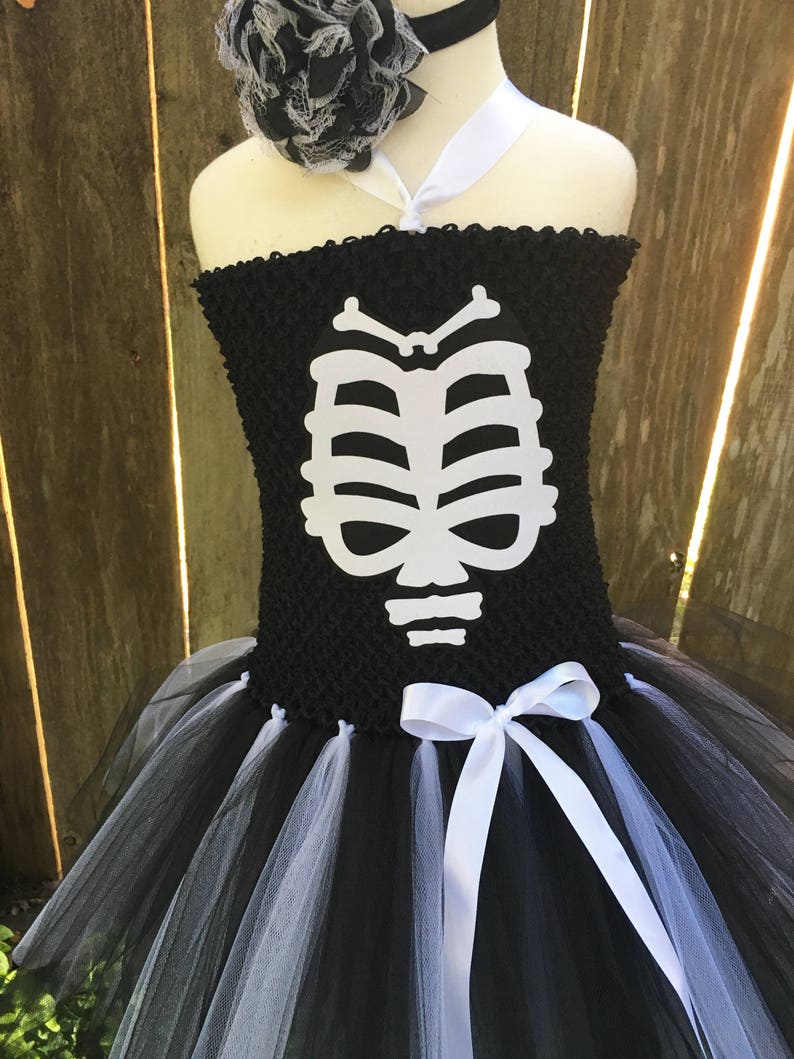 Skeleton Costume Girls Tutu Costume Halloween Costume Etsy
