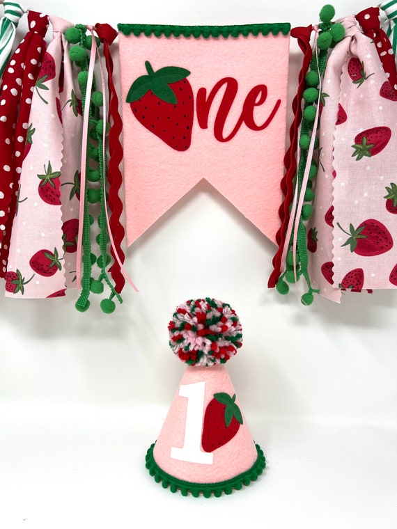 Striscione per il primo compleanno con bacche