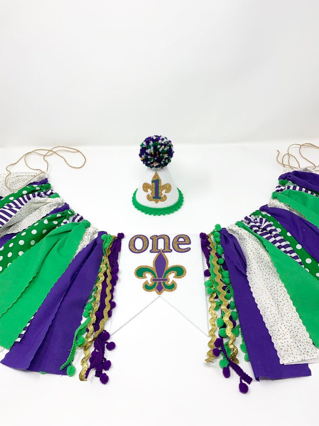 mardi gras 1st birthday party
