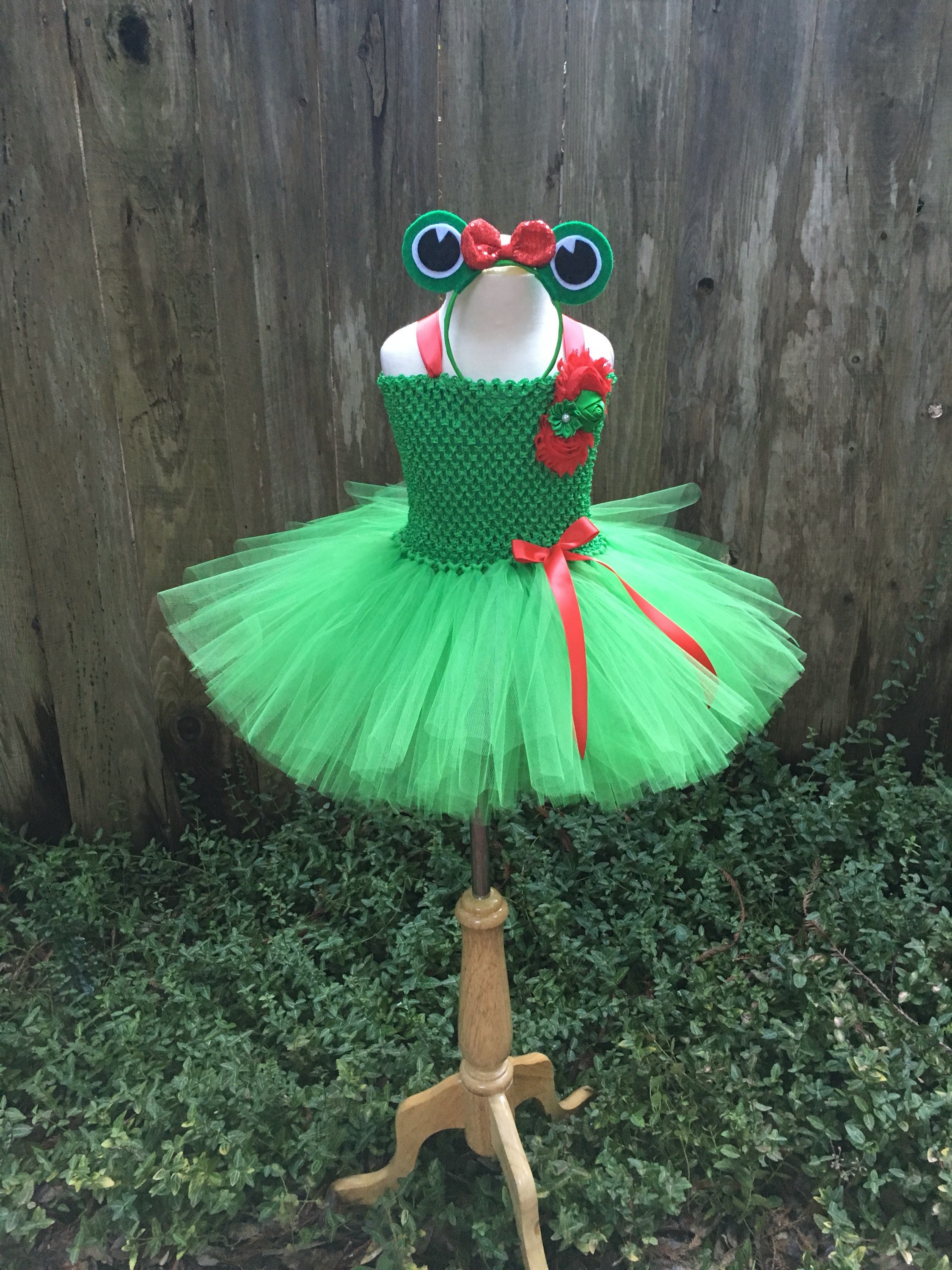 Frog tutu dress frog tutu halloween costume girls dress Etsy