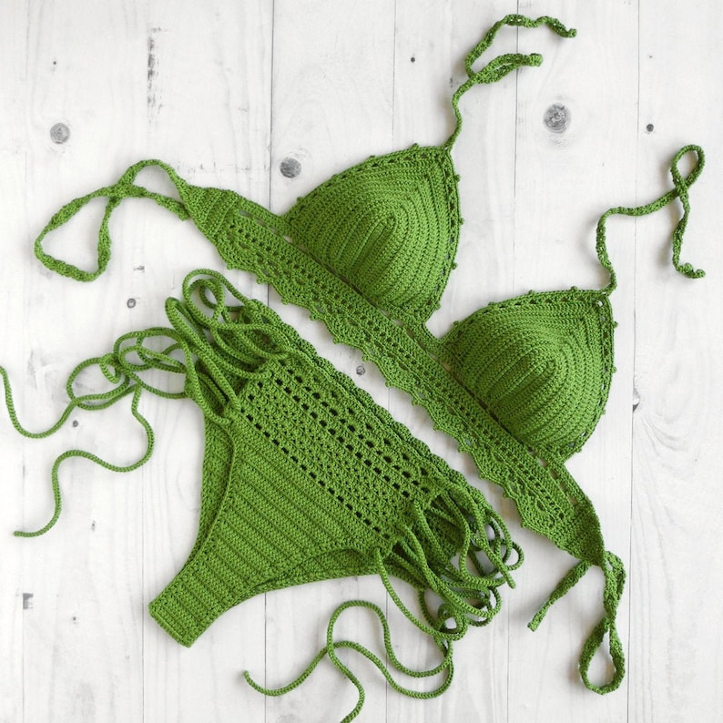 Crochet Bikini Swimwear Set Crochet Brazilian Bikini Crochet Etsy