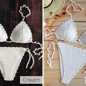 Brazilian Bikini Set Guava Triangle Crochet Bikini Set - Etsy