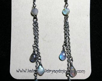 Labradorite Earrings