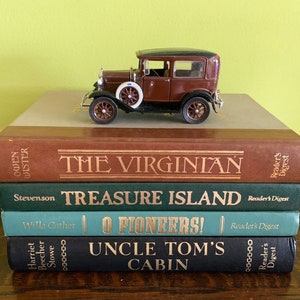Vintage Books Decor Books Old Books Antique Books Vintage Book Lover Gift for Reader Gifts O Pioneers Readers Digest Books for Book Shelf