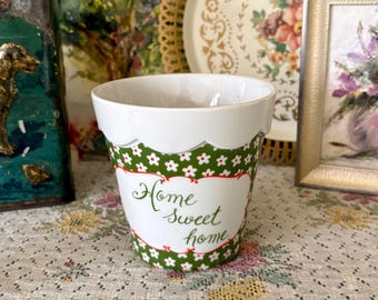 Pot pour la maison, cadeau de pendaison de crémaillère, pot de fleur, cadeau pour la maison neuve, pot de fleurs avec système de drainage, décoration de maison, jardinières vintage