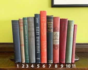 How To Books Vintage Book Gift for Reader Gift Reading Gift Antique Books Staging Books Vintage Books Antique Books How to Books Decor Books
