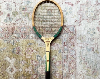 Vintage Tennis Racket Vintage Tennis Racquet JC Higgins Tennis Racquet Vintage Racquet Wood Racket Old Racket Tennis Lover Gift Tennis Decor