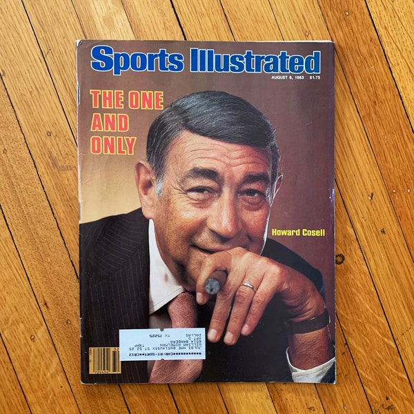 Sports Illustrated Howard Cosell SI Magazine Vintage Magazine Sports Illustrated Cover Sports Magazine Gift for Sports Fan Gift Old Magazine