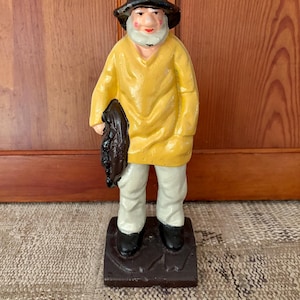 Captain Door Stop Sailor Figure Captain Figurine Nautical Decor Cast Iron Door Stopper Sailor Decor Nautical Gifts Figurine Man Door Stop