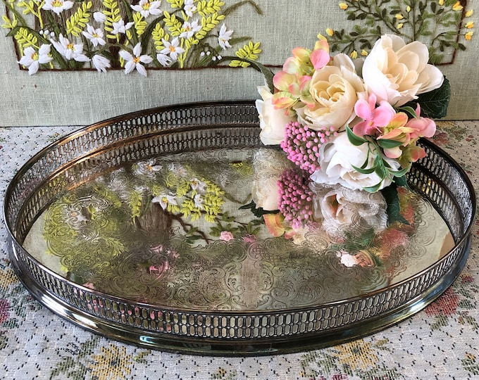 Vintage Tray Decor Tray Silver Tray Antique Tray Silverplate - Etsy