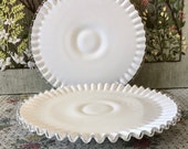 Milk Glass Cake Plate Cake Stand Milk Glass Plates Cake Platter Dessert Plate Dessert Stand Cupcake Stand White Platter Dessert Table Decor
