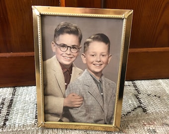 Gold Frame 5x7 Frame Brass Frame Photo Frame Brass Picture Frame Old Frame Table Frame Art Frame Wedding Frame Gold Frames Vintage Frames