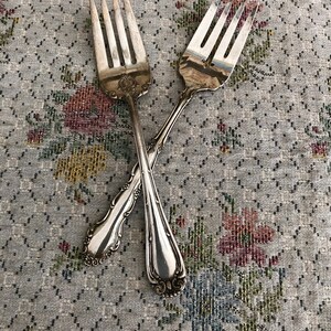 2 Serving Fork Antique Forks Vintage Flatware Vintage Silverware Antique Silverplate Forks Silver Fork Serving Utensils Set Antique Fork Set