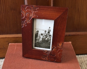 Small Frame Wood Picture Frame Vintage Frame Wood Frame Small Frames Small Picture Frame Photo Frame Vintage Picture Frame Mini Frame Old